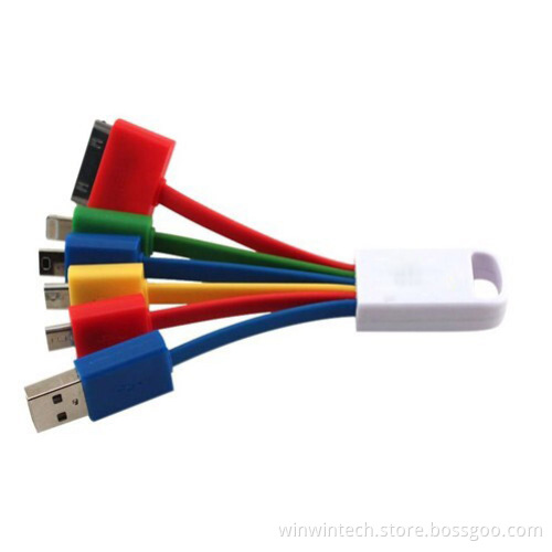 6-in-1 Colorful Mobile Phone USB Cable